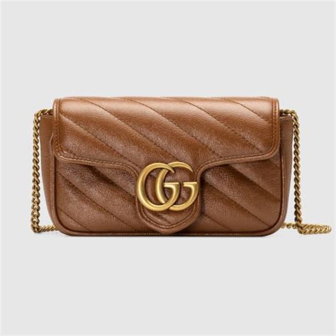 gucci marmont mini bag brown